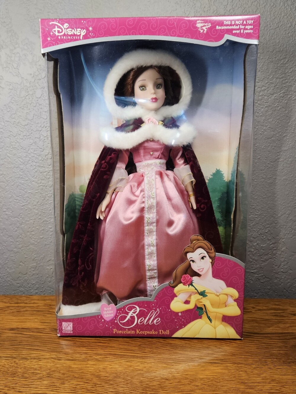 Disney Princess Belle Porcelain Keepsake Doll